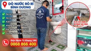 Dò rò rỉ nước ở Bình Dương