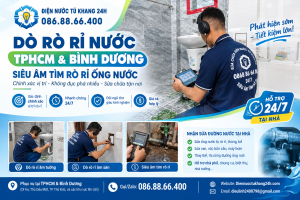 Dò tìm rò rỉ nước Quận 3 bằng máy siêu âm chuyên dụng